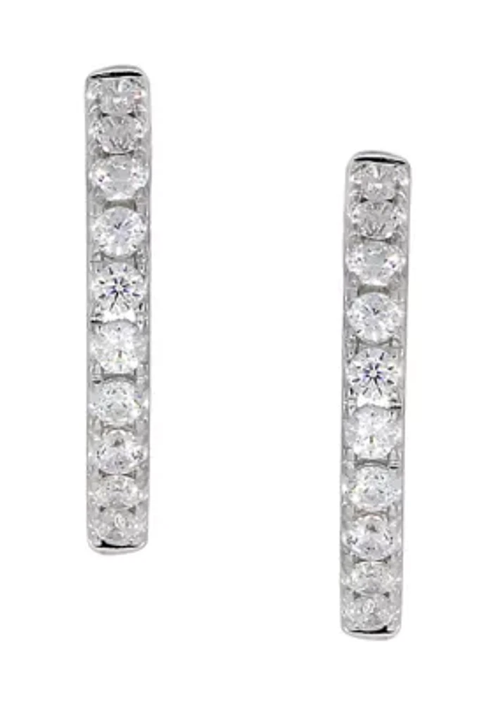 Grown With Love 1/ ct. t.w. Lab Created Diamond Earrings in 10K White Gold