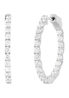  2 ct. t.w. Lab Created Diamond Earrings in 10K White Gold 