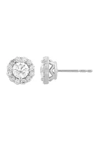 1 ct. t.w. Lab Created Diamond Earrings in 14K White Gold