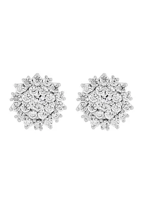  1.12 ct. t.w. Lab Grown Diamond Stud Earrings in 10K White Gold