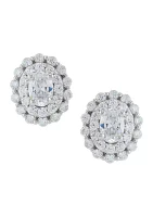 1.5 ct. t.w. Lab Created Diamond Earrings in 10K White Gold