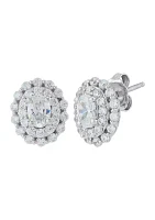 1.5 ct. t.w. Lab Created Diamond Earrings in 10K White Gold