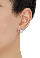 1.5 ct. t.w. Lab Created Diamond Earrings in 10K White Gold