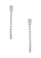 1.04 ct. t.w. Lab Grown Diamond Hoop Earrings in 10K White Gold