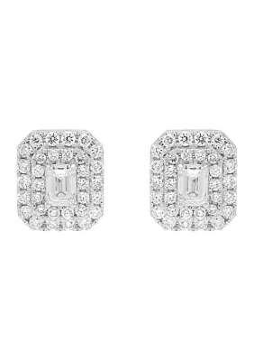 1.5 ct. t.w. Lab Created Diamond Stud Earrings in 10K White Gold