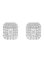 1.5 ct. t.w. Lab Created Diamond Stud Earrings in 10K White Gold