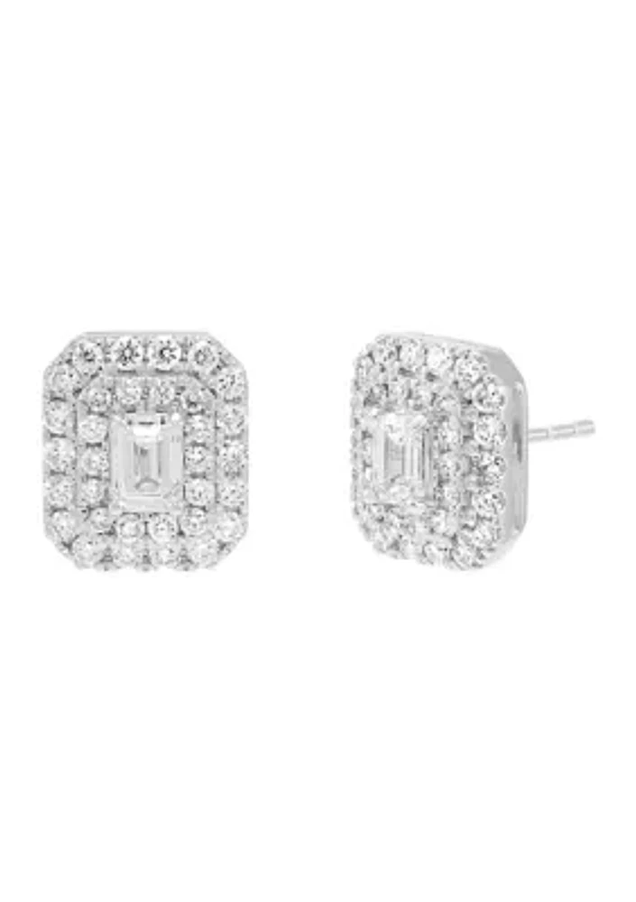 1.5 ct. t.w. Lab Created Diamond Stud Earrings in 10K White Gold