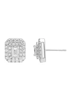 1.5 ct. t.w. Lab Created Diamond Stud Earrings in 10K White Gold