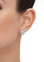 1.5 ct. t.w. Lab Created Diamond Stud Earrings in 10K White Gold