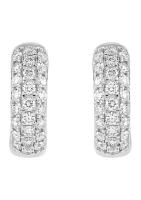 1 ct. t.w. Lab Grown Diamond Huggies Earrings in Sterling Silver