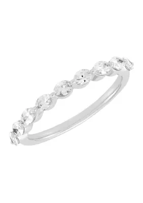 1/2 ct. t.w. Lab Grown Diamond Band Ring in 10K White Gold