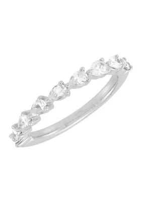 3/4 ct. t.w. Lab Grown Diamond Band Ring in 10K White Gold