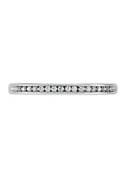 1/10 ct. t.w. Lab Grown Diamond Band Ring in 10K White Gold