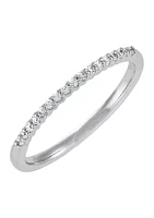 1/10 ct. t.w. Lab Grown Diamond Band Ring in 10K White Gold