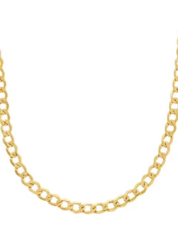 Men's Curb Chain in 10k Yellow Gold