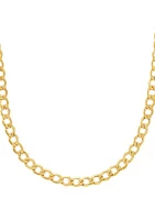 Men's Curb Chain in 10k Yellow Gold