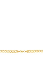 Men's Curb Chain in 10k Yellow Gold