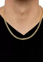 Men's Curb Chain in 10k Yellow Gold