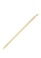 Men's Curb Bracelet in 10k Yellow Gold