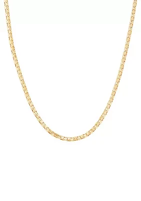 Popcorn Chain Necklace in 10K Yellow Gold