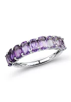 Amethyst Ring in Sterling Silver