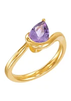 Amethyst Ring in 10K Yellow Gold