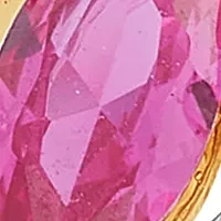 1/5 ct. t.w. Lab Grown Diamond, Lab Grown Ruby Band Ring in 10K Yellow Gold