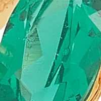 1/5 ct. t.w. Lab Grown Diamond and Lab Grown Emerald Band Ring in 10K Yellow Gold