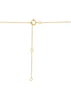 1/4 ct. t.w. Diamond and Tanzanite Pendant Necklace with 18" Rope Chain in 10K Yellow Gold