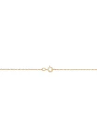 Lab Created 1/10 ct. t.w. Diamond and Created Sapphire Pendant Necklace with 18" Rope Chain in 10K Yellow Gold