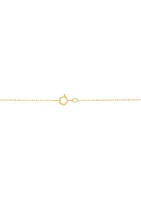 Lab Grown Necklace in 10K Yellow Gold