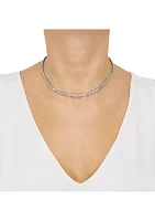 Swiss Blue Topaz Necklace in Sterling Silver