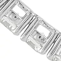 Lab Created White Sapphire Tennis Bracelet in Sterling Silver