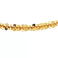 1.25 Millimeter Twist Criss Cross 021 Gauge Chain in 14K Gold