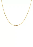 1.25 Millimeter Twist Criss Cross Chain in 14K Yellow Gold