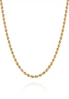 Chain Rope Necklace in 10K Yellow Gold