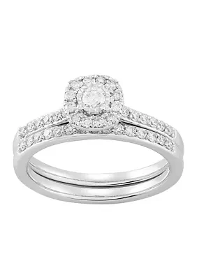 1/2 ct. t.w. Lab Grown Diamond Ring Set in 10K White Gold