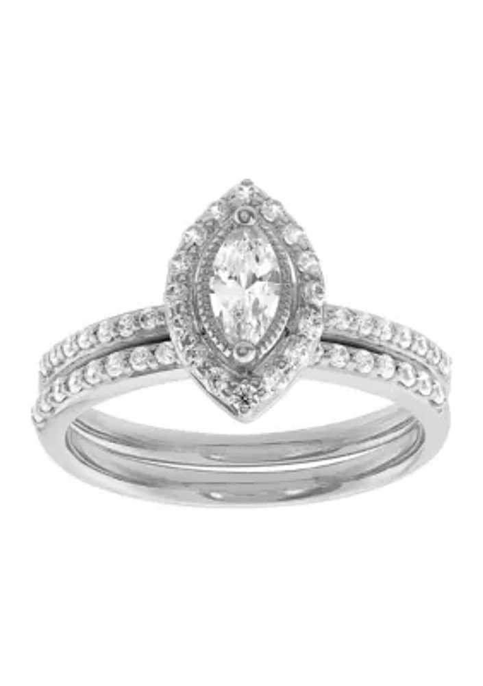 3/4 ct. t.w. Lab Grown Diamond Ring in 10K White Gold