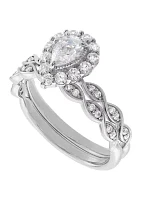 3/4 ct. t.w. Lab Grown Diamond Set Ring in 10K White Gold