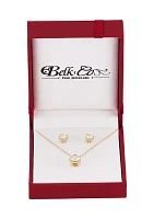 2.5 ct. t.w. Lab Grown Diamond Earrings and Pendant with 18" Rope Chain in 10K Yellow Gold