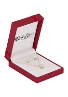 2.5 ct. t.w. Lab Grown Diamond Earrings and Pendant with 18" Rope Chain in 10K Yellow Gold