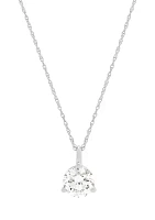 Lab Created 2.5 ct. t.w. Lab Grown Diamond Earrings and Pendant with 18" Rope Chain in 10K White Gold