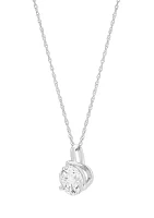 Lab Created 2.5 ct. t.w. Lab Grown Diamond Earrings and Pendant with 18" Rope Chain in 10K White Gold