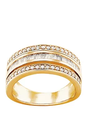 1/2 ct. t.w. White Diamond Ring in 10K Yellow Gold