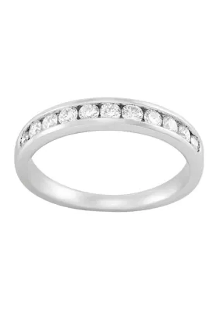 Lab Created 1/2 ct. t.w. Lab Diamond Ring in Sterling Silver