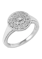 1/4 ct. t.w. Round Diamond Ring in Sterling Silver