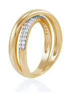 1/4 ct. t.w. Lab Grown Diamond Ring in Gold Plated Metal