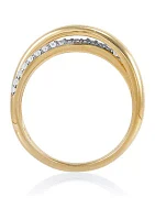 1/4 ct. t.w. Lab Grown Diamond Ring in Gold Plated Metal