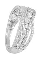 Lab Grown 1 ct. t.w. Diamond Ring in Sterling Silver