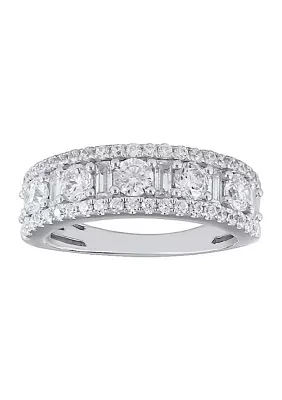 1.5 ct. t.w. Lab Grown Diamond Band Ring in 10K White Gold